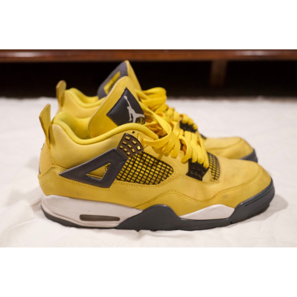 Nike Air Jordan 4 Retro Lightning Tour Yellow Mens